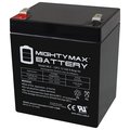 Mighty Max Battery 12V 5Ah F2 SLA Replacement Battery for Zipp SLA-12V-4.5AH-T2 MAX3974087